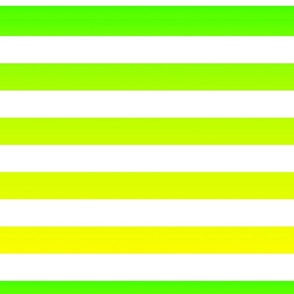 Bright Yellow and Green Ombré  Shade Cabana Stripes