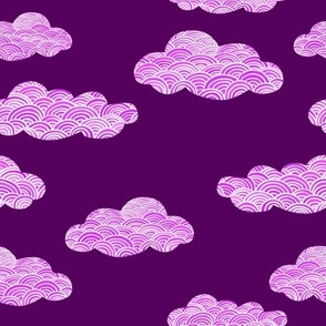 Purple clouds - purple rain?