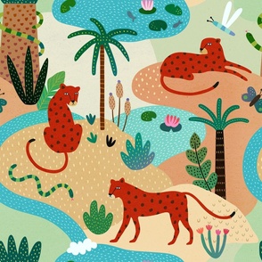 Colorful Jungle Pattern