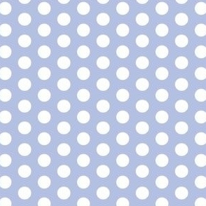 white polka dots on purple background - baby girl and baby boy nursery design