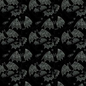 Black and White Lace Bats