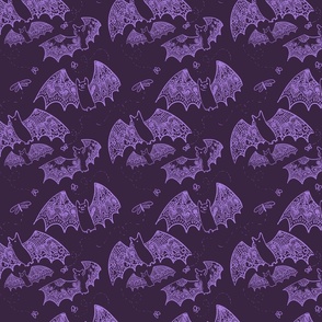 Plum and Lilac Lace Bats