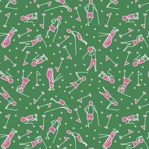 golf figure scatter green and pink2