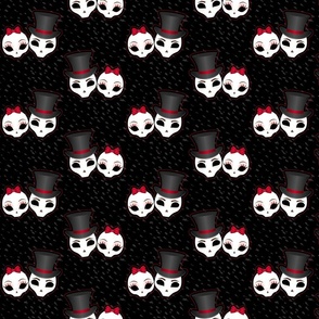 Skullies Couple in Red