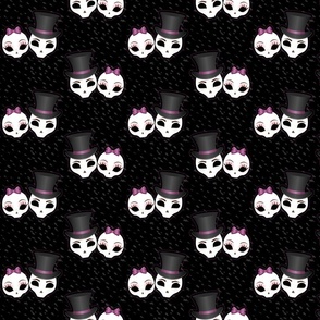 Skullies Couple in Violet