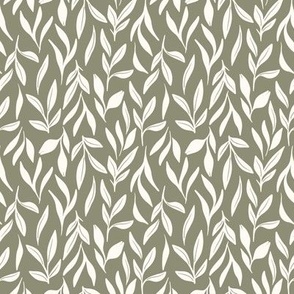 woodlands leaf - Medium Olive