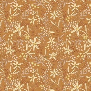 Vintage Flower Fields - copper small