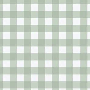 Checkerboard Check Checkered Pattern in Sage Olive Green and Beige