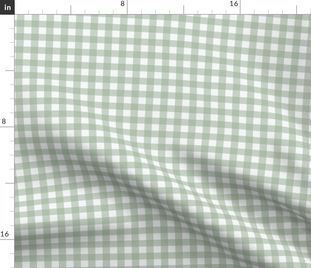 Sage Gingham - Small, gender neutral gingham