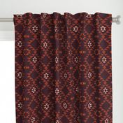 Navajo - Burgundy Terracotta