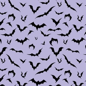 bat print (pastel purple)