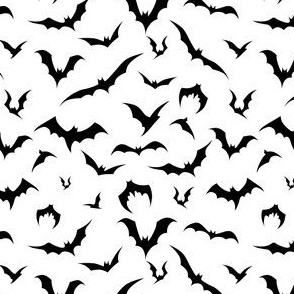 bat print (white & black)