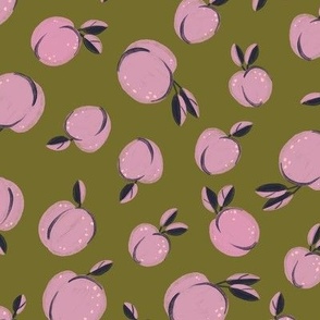 Plum The Wiser on Olive - Medium