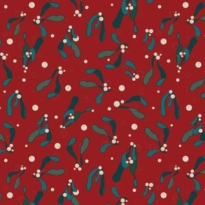 Mistletoe Red and Teal