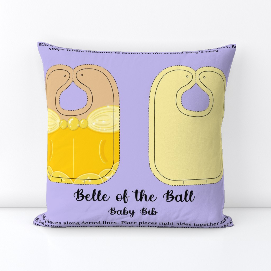 Belle of the Ball Baby Bib