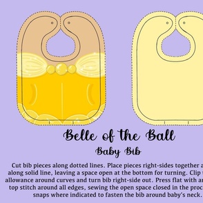 Belle of the Ball Baby Bib