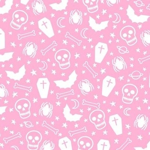 Spooky Pattern- Pastel Pink