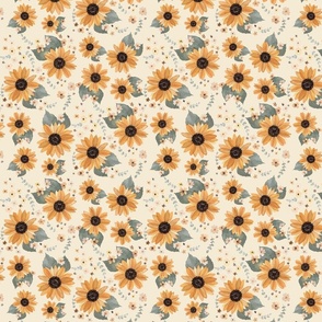Sunflowers Cream- Small