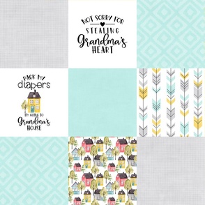 Pack My Diapers//Grandma - Wholecloth Cheater Quilt