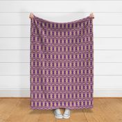 Ikat skull - purple/taupe