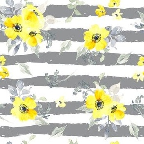 Anna Liz Grey yellow floral collection