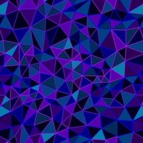 neon polygonal mosaic blue medium