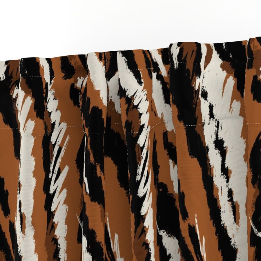 Tiger doodle stripes brown