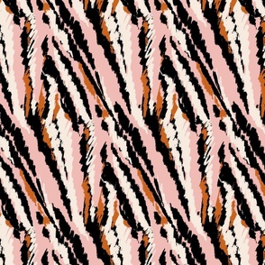 doodle stripes diagonal pink