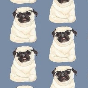 Pug With Glasses