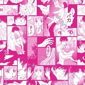  Shoujo Manga Pink 1/2 Size