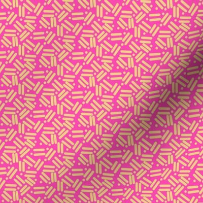 envelope pattern medium pink yellow