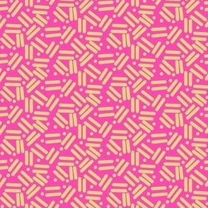envelope pattern medium pink yellow
