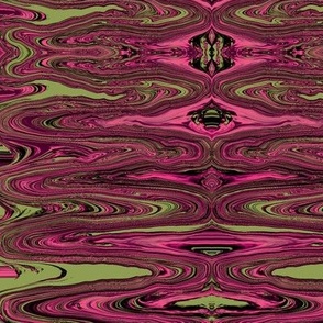 DSC23 - Large - Surreal Dreams in Magenta andOlive PastelRotation
