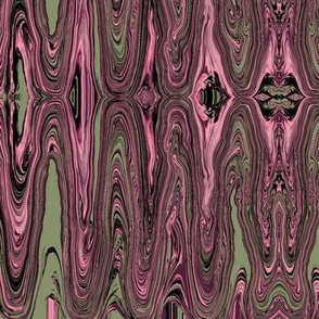 DSC24 - Large - Surreal Dreams in  Pink and Olive-Grey
