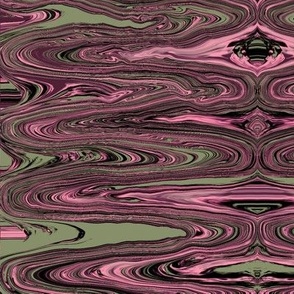 DSC24 - Large - Surreal Dreams in Pink and Olive-Grey