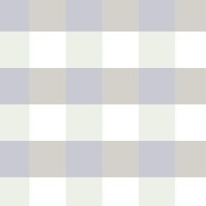 Large Buffalo check with  gray and white colors