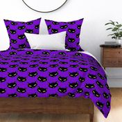 Black Cats on Purple Stars - Large