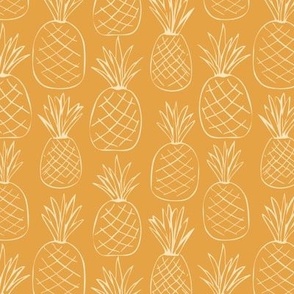 Pineapples - Vanilla on Tumeric - 6" Repeat