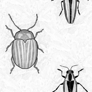 Black and White Retro Bugs (large)