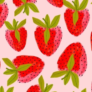 Strawberry Watercolor Toss Jumbo