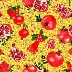 Pomegranates  - Gold