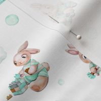 Cute Bunny Exclusive Watercolor Illustration 