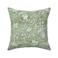 eucalyptus bear green linen