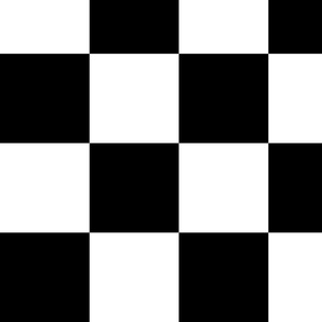 5” Black and White Classic Checkers