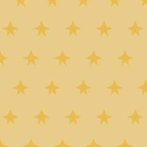 Yellow stars on yellow background  - baby girl and baby boy nursery design