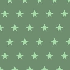 Green stars on green background