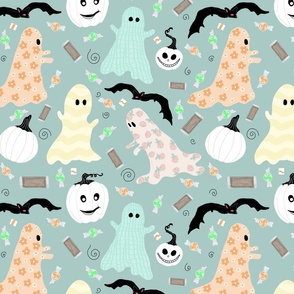 Pastel Ghosts Trick Or Treat