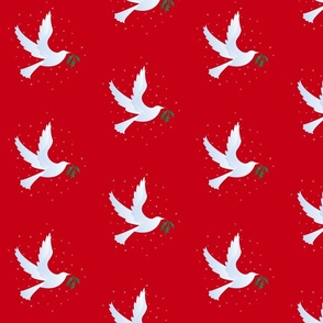 Christmas Holiday Doves - Large