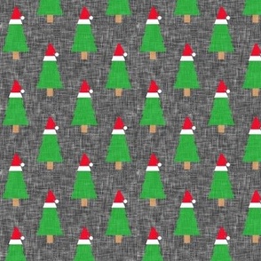 Santa Trees - Holiday Christmas Tree - grey - LAD21
