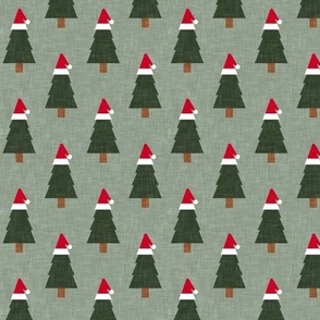 Santa Trees - Holiday Christmas Tree - sage - LAD21